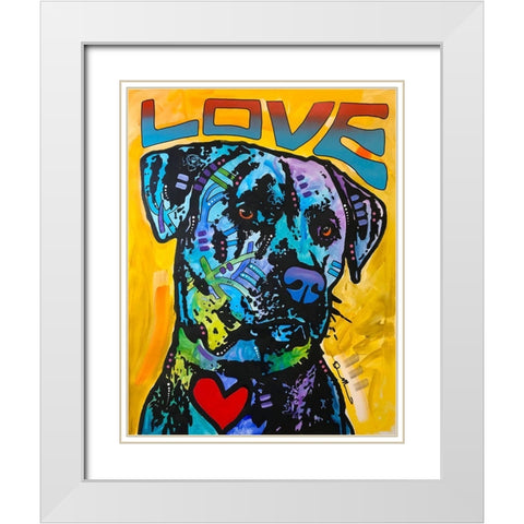 Gentle Giant White Modern Wood Framed Art Print with Double Matting by Dean Russo Collection