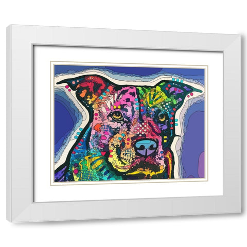 Life and Love White Modern Wood Framed Art Print with Double Matting by Dean Russo Collection