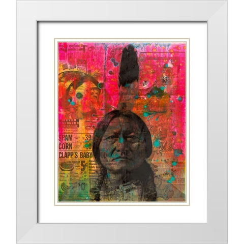 Harvest White Modern Wood Framed Art Print with Double Matting by Dean Russo Collection