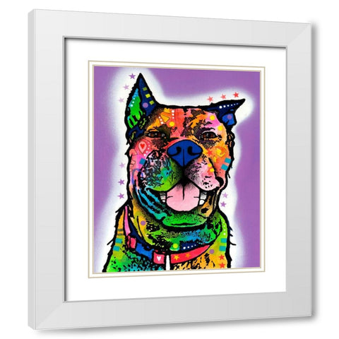 Kona White Modern Wood Framed Art Print with Double Matting by Dean Russo Collection