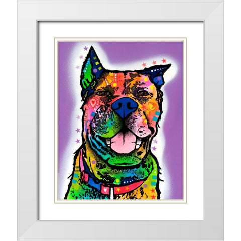 Kona White Modern Wood Framed Art Print with Double Matting by Dean Russo Collection