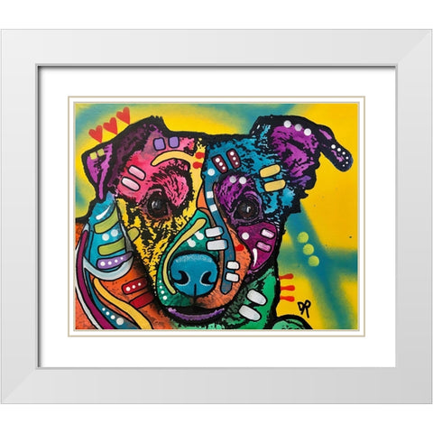 Freeze White Modern Wood Framed Art Print with Double Matting by Dean Russo Collection