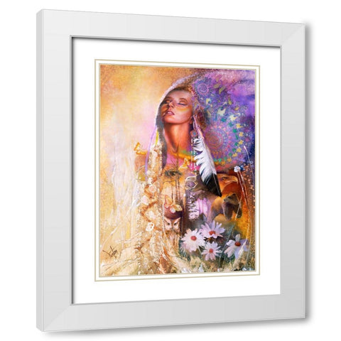 Sacred Visions White Modern Wood Framed Art Print with Double Matting by Lund, Denton