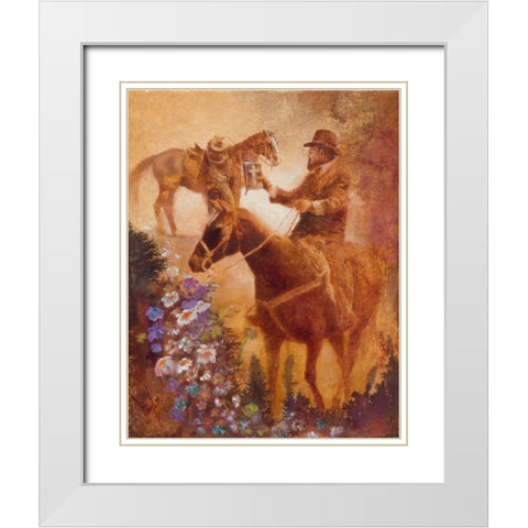 The Country Preacher White Modern Wood Framed Art Print with Double Matting by Lund, Denton