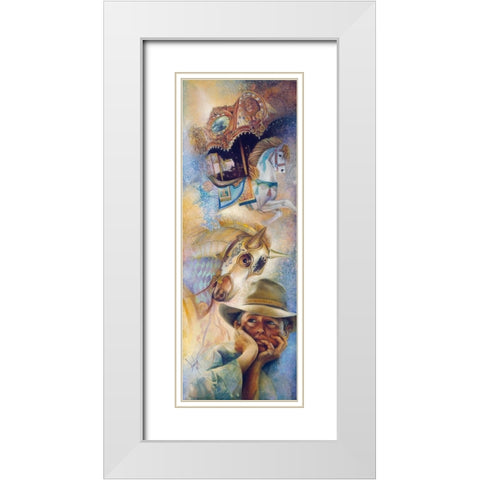 Daydreams White Modern Wood Framed Art Print with Double Matting by Lund, Denton