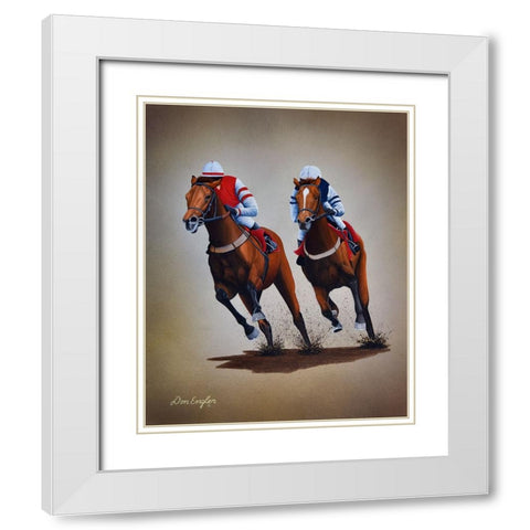 Heading for Home White Modern Wood Framed Art Print with Double Matting by Engler, Don