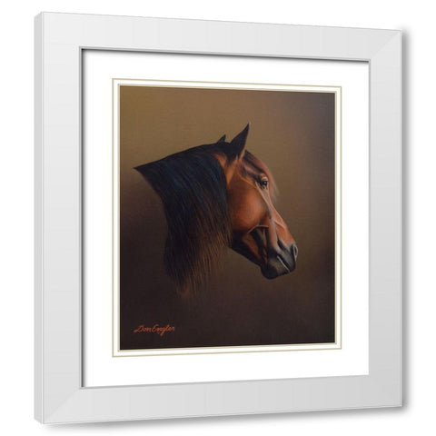 Out to Pasture White Modern Wood Framed Art Print with Double Matting by Engler, Don