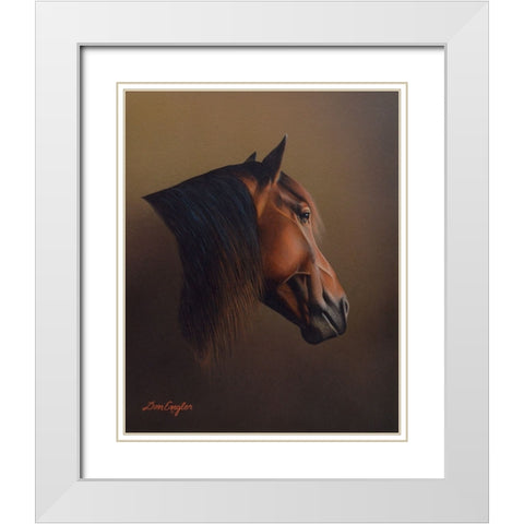 Out to Pasture White Modern Wood Framed Art Print with Double Matting by Engler, Don