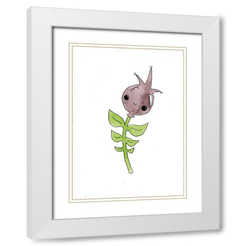 059a White Modern Wood Framed Art Print with Double Matting by Steel, Emma