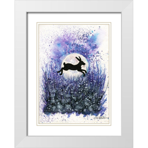 091a White Modern Wood Framed Art Print with Double Matting by Steel, Emma