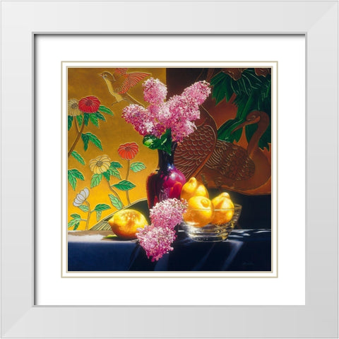 Yng Yang White Modern Wood Framed Art Print with Double Matting by Chartier, Francois