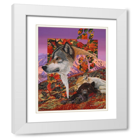 Alaska Dreaming White Modern Wood Framed Art Print with Double Matting by Stevenson, Graeme