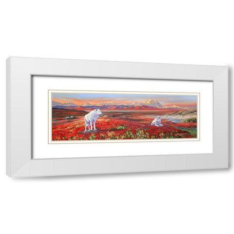 Arctic Bond White Modern Wood Framed Art Print with Double Matting by Stevenson, Graeme
