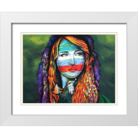 Celtic Memories White Modern Wood Framed Art Print with Double Matting by Stevenson, Graeme