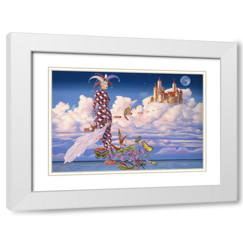 Dont Let The Bed Bugs Bite White Modern Wood Framed Art Print with Double Matting by Stevenson, Graeme