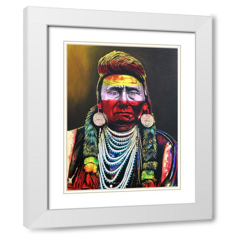 Eternal Sorrow White Modern Wood Framed Art Print with Double Matting by Stevenson, Graeme