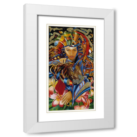 Isis Rising White Modern Wood Framed Art Print with Double Matting by Stevenson, Graeme