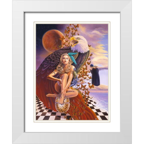 My Time White Modern Wood Framed Art Print with Double Matting by Stevenson, Graeme