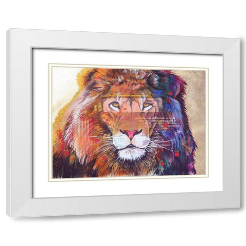 Rainbow Majesty White Modern Wood Framed Art Print with Double Matting by Stevenson, Graeme