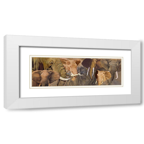 Long Ele White Modern Wood Framed Art Print with Double Matting by Stevenson, Graeme