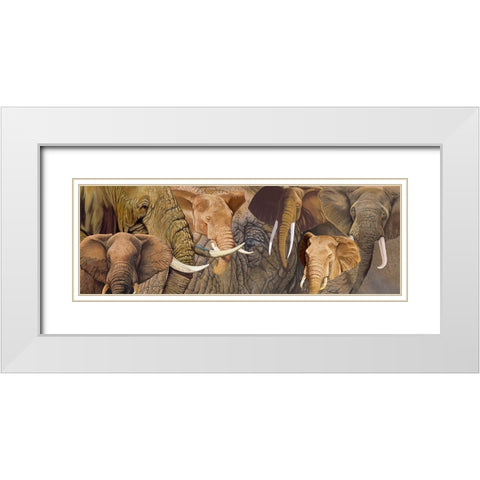 Long Ele White Modern Wood Framed Art Print with Double Matting by Stevenson, Graeme