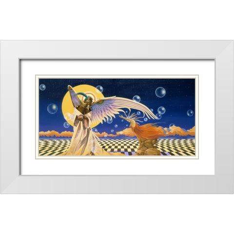 The Guff White Modern Wood Framed Art Print with Double Matting by Stevenson, Graeme