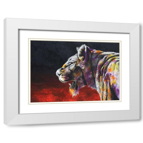 The Hunt White Modern Wood Framed Art Print with Double Matting by Stevenson, Graeme