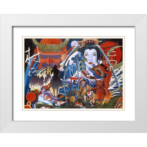 The Legend White Modern Wood Framed Art Print with Double Matting by Stevenson, Graeme