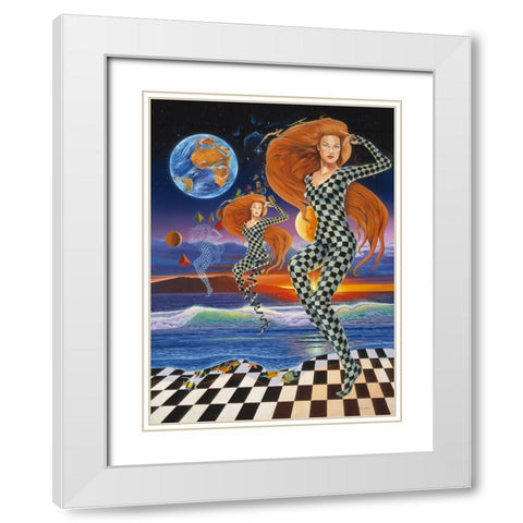 The Shape Of Things To Come White Modern Wood Framed Art Print with Double Matting by Stevenson, Graeme