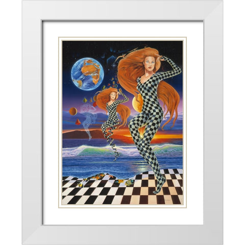 The Shape Of Things To Come White Modern Wood Framed Art Print with Double Matting by Stevenson, Graeme