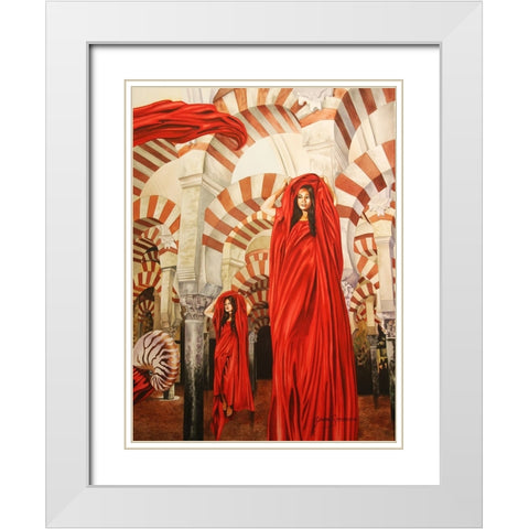 The Death Of Subjugation White Modern Wood Framed Art Print with Double Matting by Stevenson, Graeme
