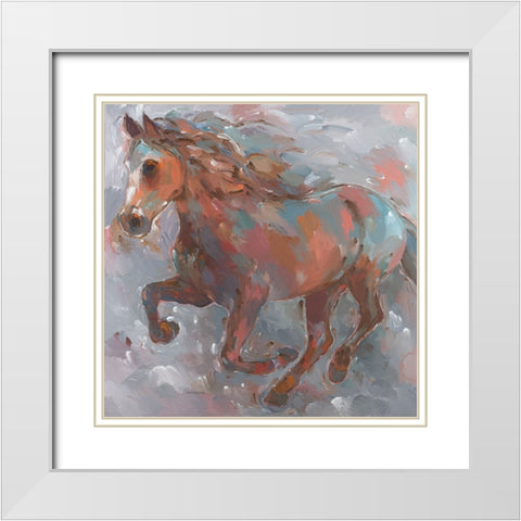 Bay Runner White Modern Wood Framed Art Print with Double Matting by Khorasani, Hooshang