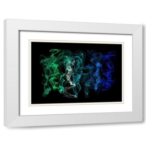 Ethereal Dance 3 White Modern Wood Framed Art Print with Double Matting by Jenny Rainbow Fine Art