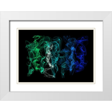 Ethereal Dance 3 White Modern Wood Framed Art Print with Double Matting by Jenny Rainbow Fine Art