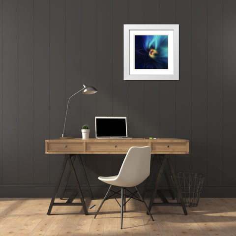 Mystery of Colors Education White Modern Wood Framed Art Print with Double Matting by Jenny Rainbow Fine Art