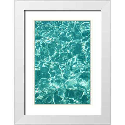 Water Meditation 1 White Modern Wood Framed Art Print with Double Matting by Jenny Rainbow Fine Art