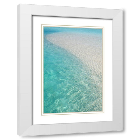Water Meditation White Modern Wood Framed Art Print with Double Matting by Jenny Rainbow Fine Art