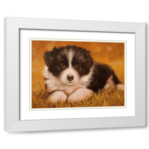 308 White Modern Wood Framed Art Print with Double Matting by Silver, John