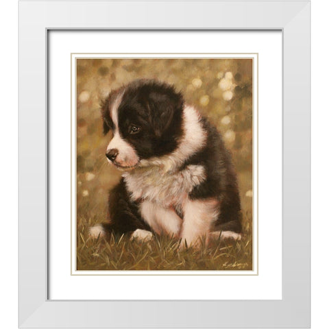 311 White Modern Wood Framed Art Print with Double Matting by Silver, John