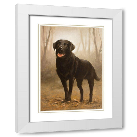 316 White Modern Wood Framed Art Print with Double Matting by Silver, John