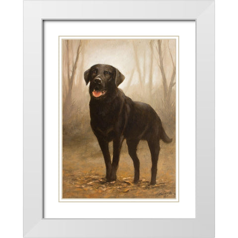 316 White Modern Wood Framed Art Print with Double Matting by Silver, John