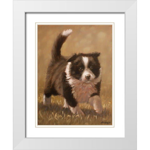 317 White Modern Wood Framed Art Print with Double Matting by Silver, John