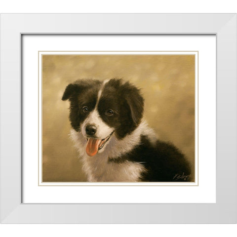 318 White Modern Wood Framed Art Print with Double Matting by Silver, John