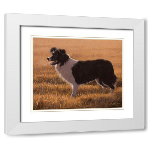 334 White Modern Wood Framed Art Print with Double Matting by Silver, John