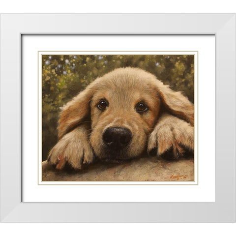 337 White Modern Wood Framed Art Print with Double Matting by Silver, John