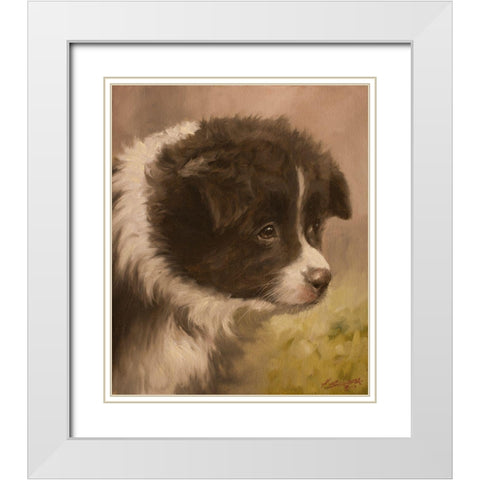 346 White Modern Wood Framed Art Print with Double Matting by Silver, John