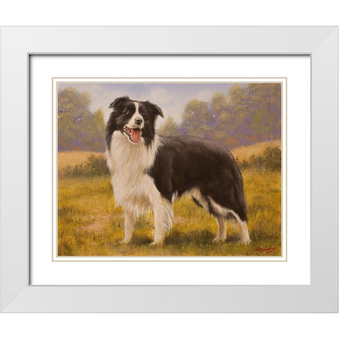 352 White Modern Wood Framed Art Print with Double Matting by Silver, John