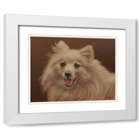 472a White Modern Wood Framed Art Print with Double Matting by Silver, John