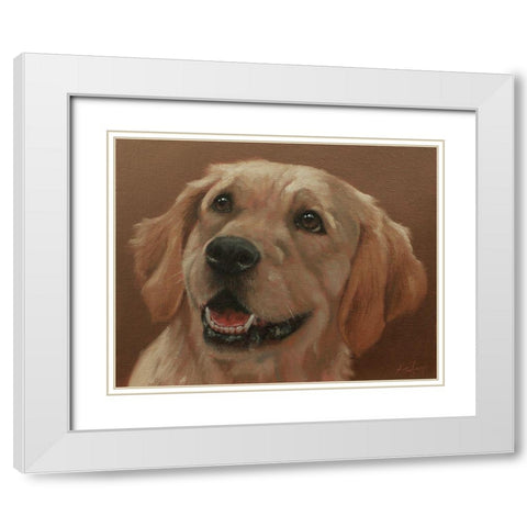 473a White Modern Wood Framed Art Print with Double Matting by Silver, John