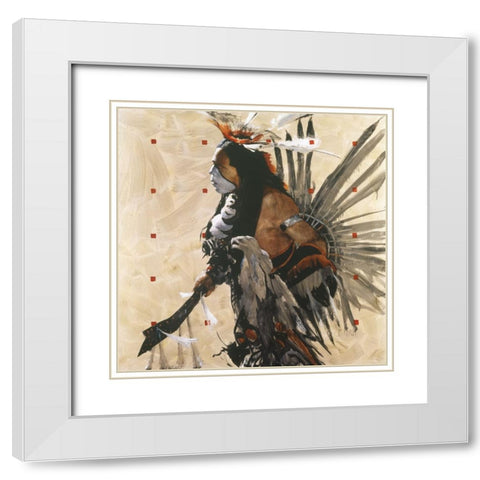 Ben Yahola I I I White Modern Wood Framed Art Print with Double Matting by Knauf, J.E.